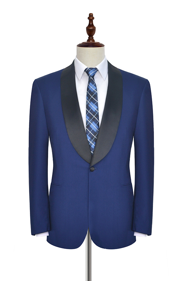 Black Silk Wedding Suits for Men 3