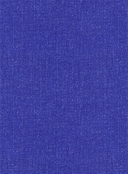 Royal Blue Linen Men Suits 4