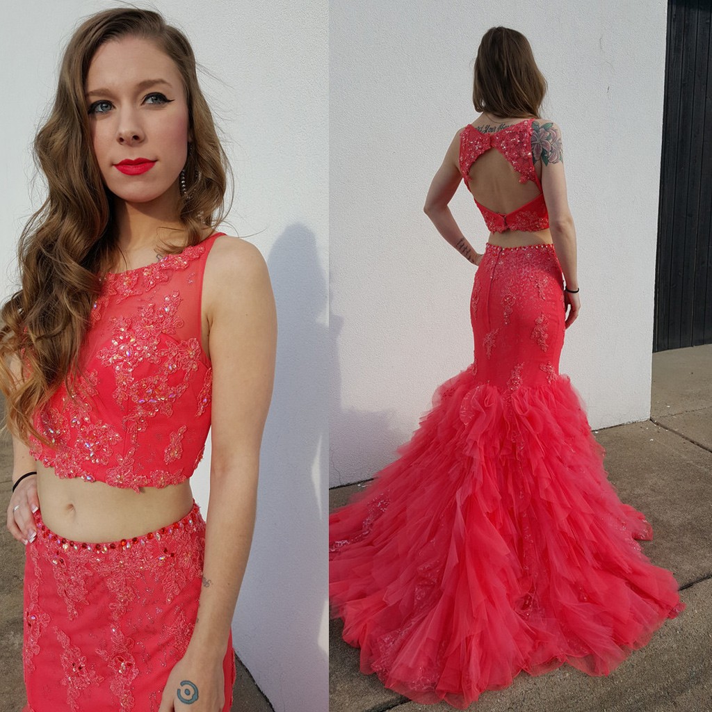 Mermaid Sleeveless Floor-length Evening Gown 2