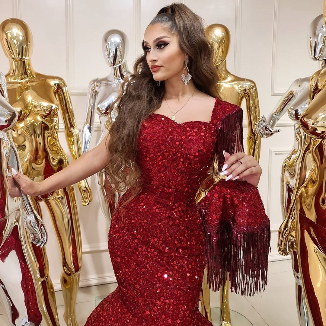 Mermaid Sweetheart Neck Sleeveless Floor-length Formal Dress With Ruffles 4