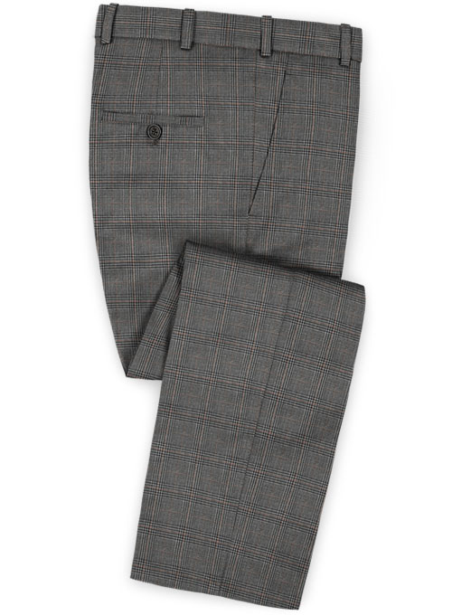 Gray Checker Men Suits 3