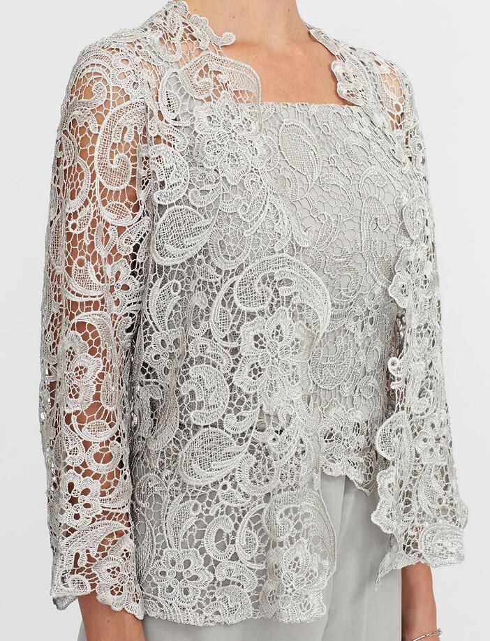 Chiffon Mother of the Bride Dress Jumpsuit Wedding Wear 2