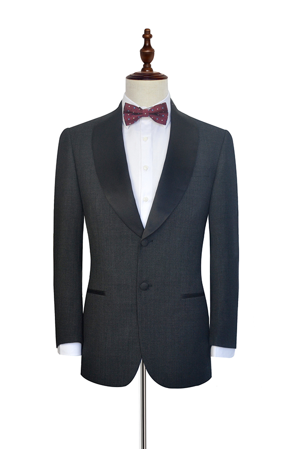 Black Shawl Collar Wedding Tuxedos 3