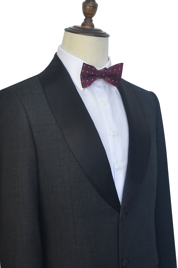 Black Shawl Collar Wedding Tuxedos 4