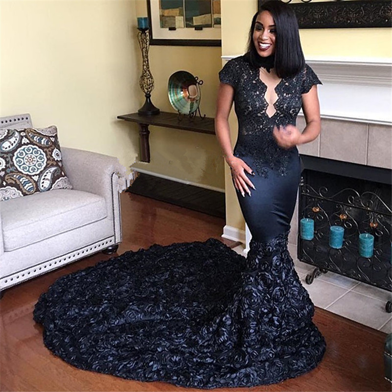 Column Court Train Evening Dress With Lace 2