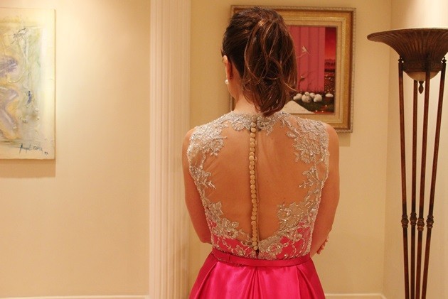 A-line Jewel Neck Sleeveless Floor-length Satin Formal Wear With Appliques 3