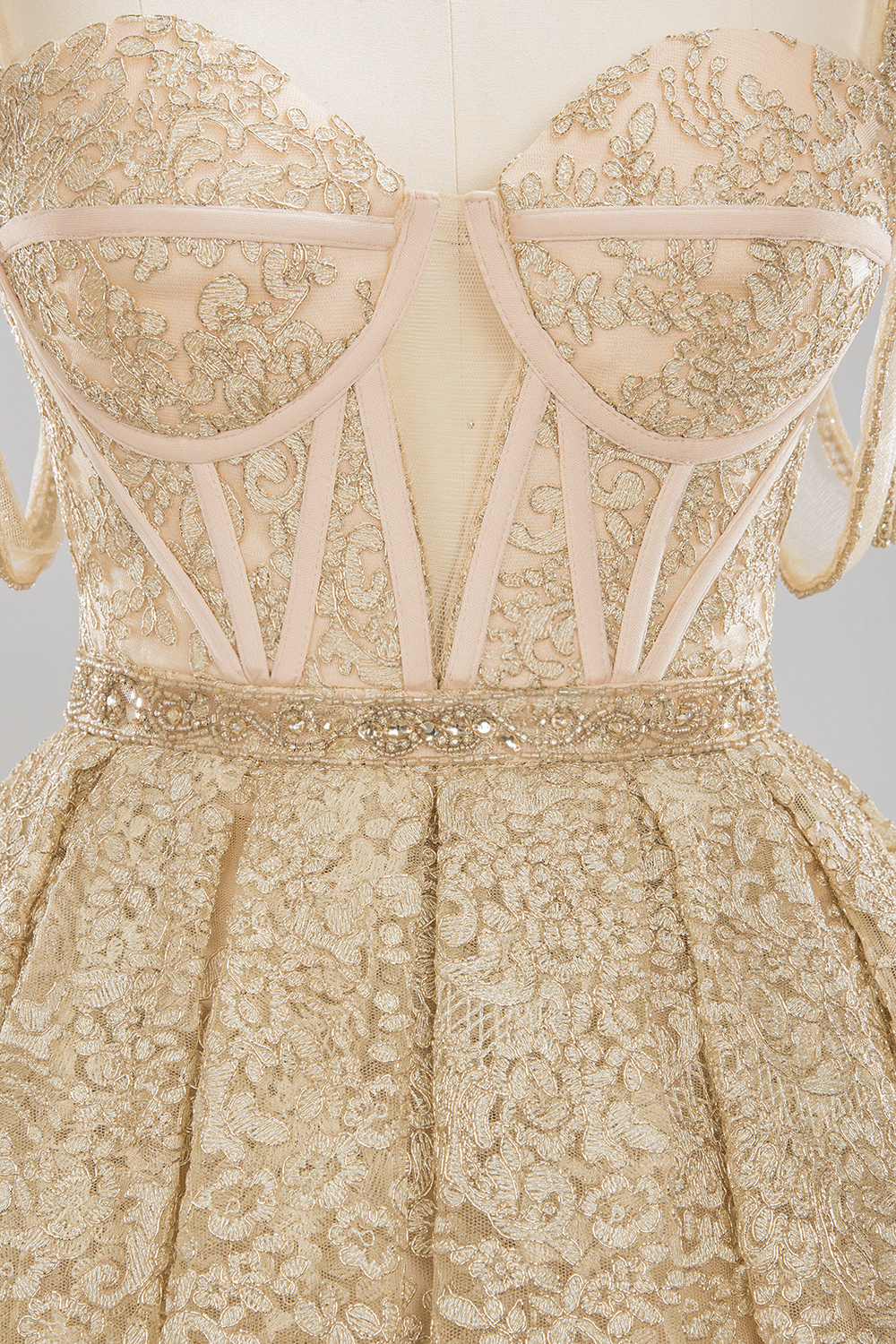 Ball Gown Spaghetti Straps Sleeveless Floor-length Tulle Wedding Dress With Appliques 7