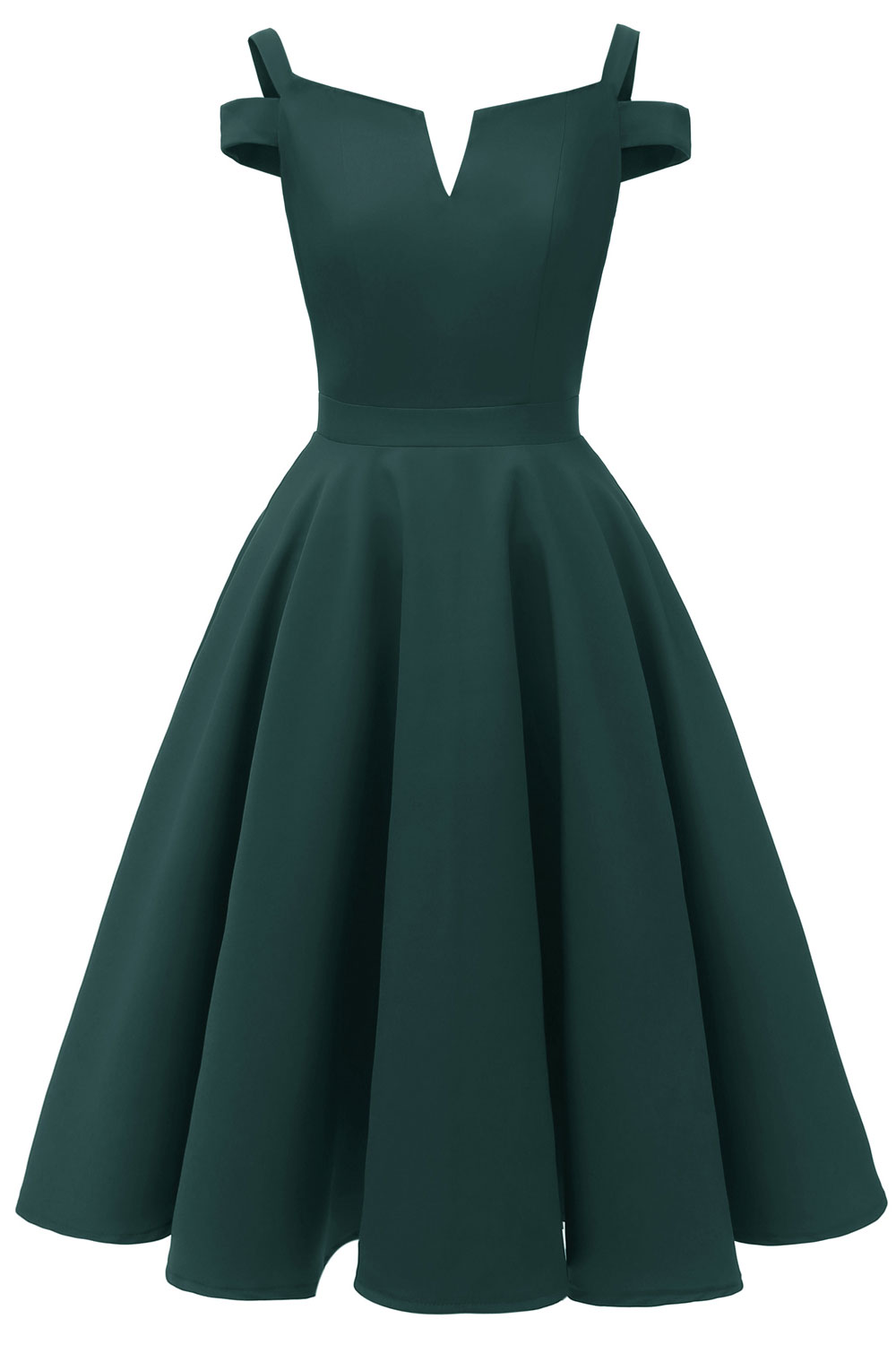 A-line Knee-length Satin Chiffon Party Dress 7