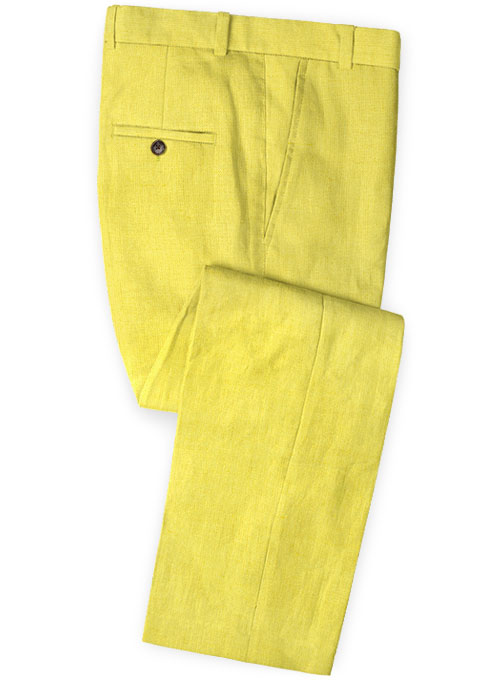 Shiny Yellow Slim Fit Men Suits 3