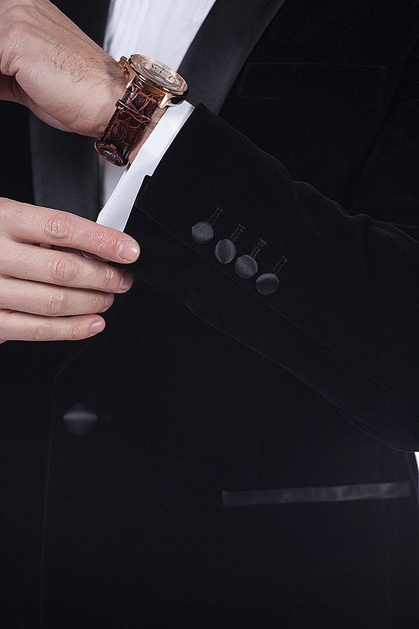Black Velvet Mens Suits for Winter 5