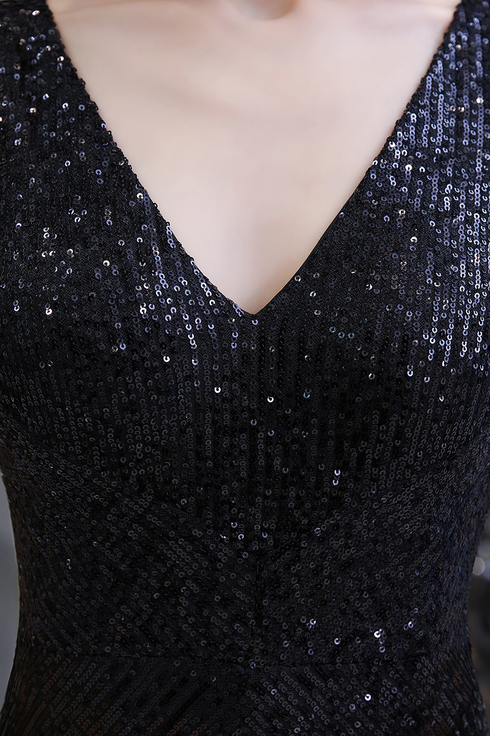 Shining V-neck Silver Sequin Sleeveless Prom Jumpsuit 20