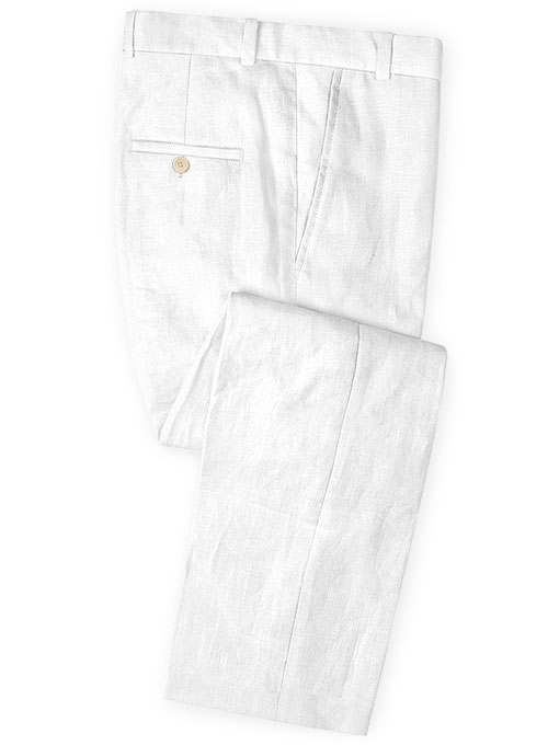 Summer White Linen Men Suit 3