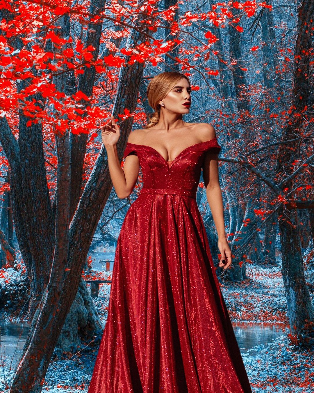 A-line Off-the-shoulder Sleeveless Floor-length Evening Gown With Ruffles 3