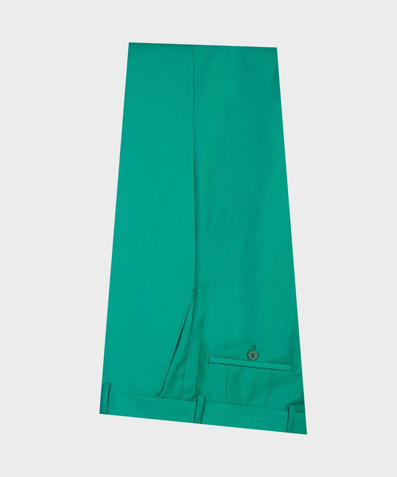 Green Double Breasted Prom Suit with Peaked Lapel 5