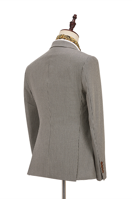 Light Khaki 3 Piece Notch Lapel Men's Suit 2