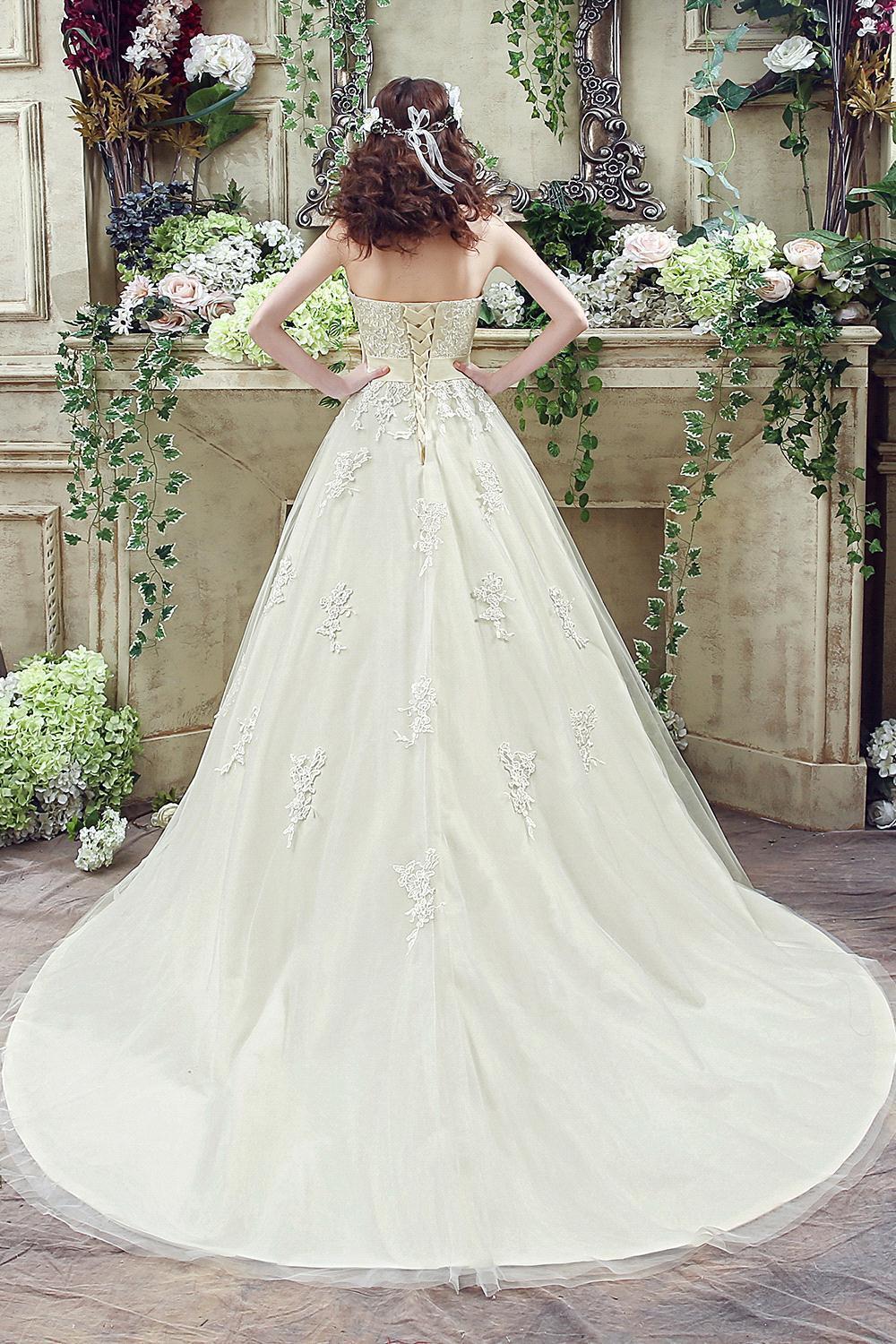 Mermaid Bateau Neck Sleeveless Sweep / Brush Train Tulle Wedding Dress With Beading 3