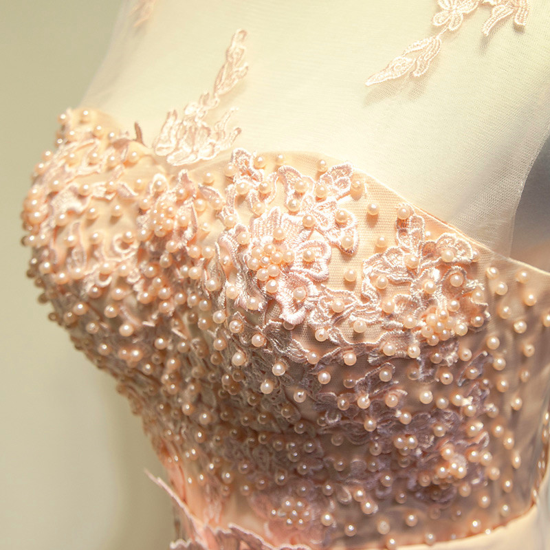 A-line Sleeveless Floor-length 100D Chiffon Formal Dress With Appliques 3