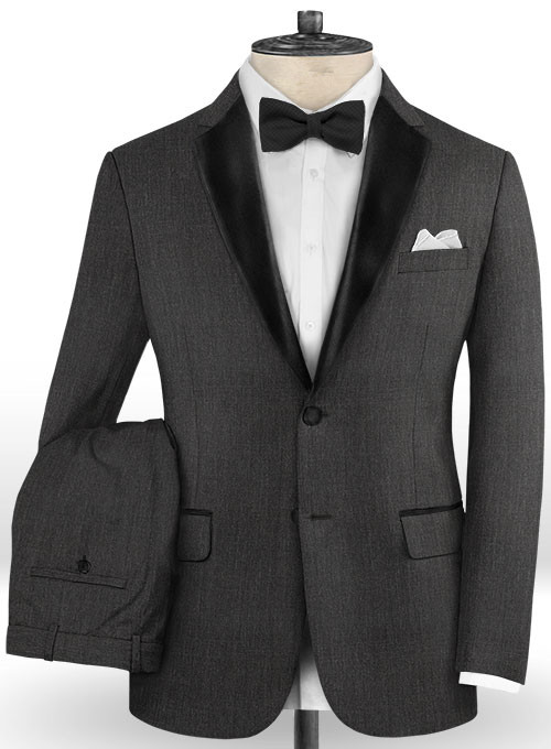 Dark Grey Slim Fit Men Suits 2