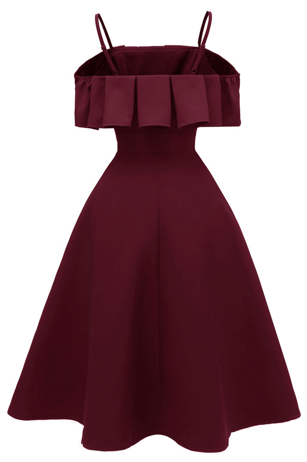 A-line Bateau Neck Short Sleeves Knee-length Satin Chiffon Party Dress 4