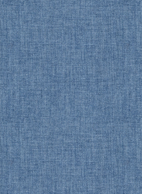 Stormy Blue Linen Wedding Suits 4