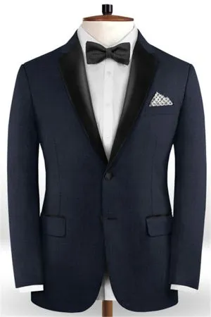 Black Slim Fit Formal Business Men Suits