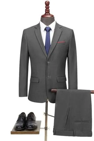 Dark Gray Business Men Suits