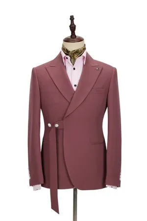 Prom Bespoke Peaked Lapel Slim Fit Men's Suit
