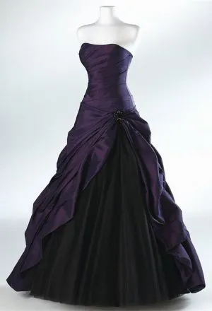 Ball Gown Strapless Sleeveless Floor-length Taffeta Evening Dress With Ruffles
