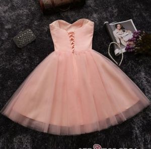 A-line Sweetheart Neck Sleeveless Mini Tulle Homecoming Dress With Crystal