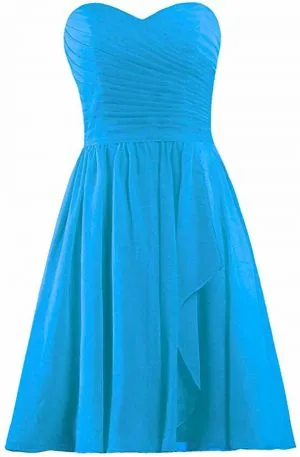 A-line Sweetheart Neck Sleeveless Knee-length Bridesmaid Dress
