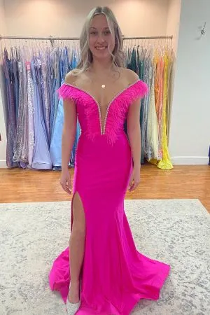 Mermaid Off-the-shoulder Sleeveless Floor-length Stretch Satin Prom Dress With Beading