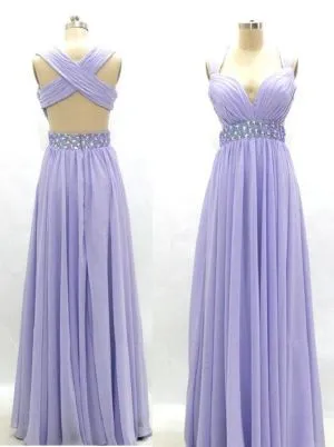 A-line Straps Sleeveless Floor-length 100D Chiffon Bridesmaid Dress With Ruffles