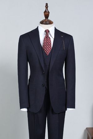 Navy Blue Slim Fit Business Suit