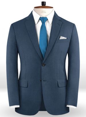 Navy Blue Slim Fit Men Suits