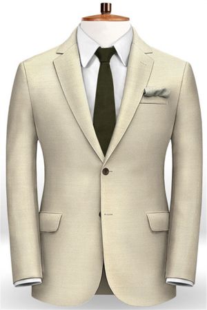 Champagne Slim Fit Men Suits