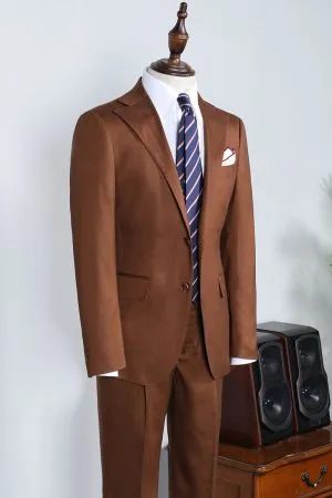 Caramel Slim Fit Business Suit