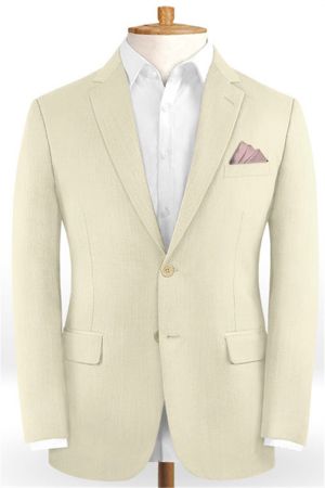 Cream Wedding Men Suits