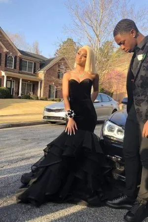 Mermaid Floor-length Stretch Satin Evening Dress