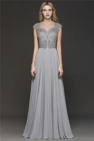 A-line Jewel Neck Sleeveless Sweep / Brush Train Bridesmaid Gown With Crystal