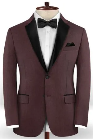 Burgundy Business Men Suits