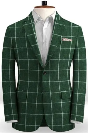 Dark Green Men Suits