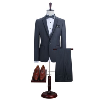 Dark Gray Bespoke Men's Business Suit