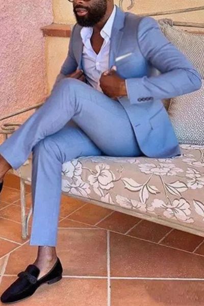 Ocean Blue Business Men Suits
