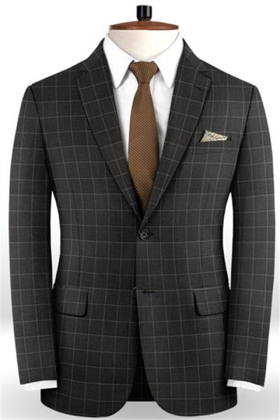 Brown Notched Lapel Tuxedo