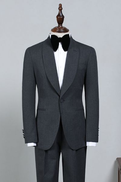 All Black Slim Fit Wedding Suit