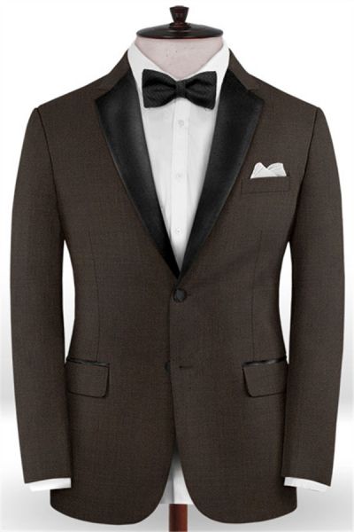Dark Brown Formal Business Men Suits