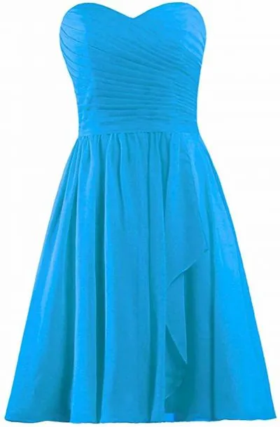 A-line Sweetheart Neck Sleeveless Knee-length Bridesmaid Dress