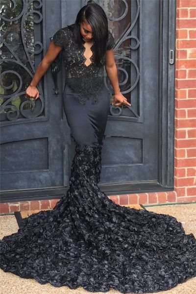 Column Court Train Evening Dress With Lace