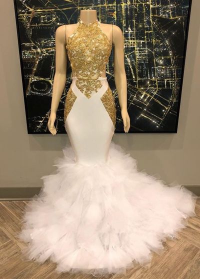 Mermaid Sleeveless Floor-length Formal Wear With Appliques