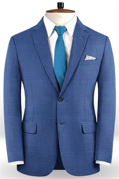 Royal Blue Slim Fit Two Pieces Groomsmen Suit